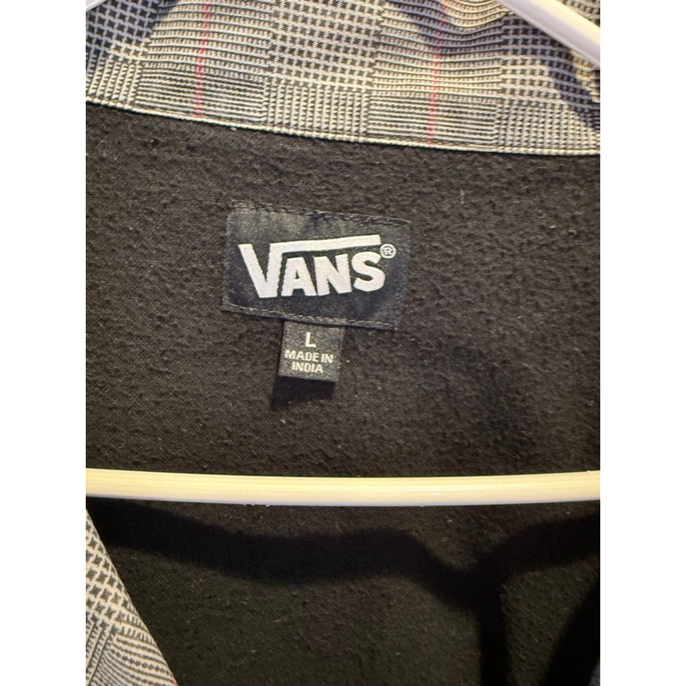 Men's Vans Gray Plaid Jacket Size L - Picture 3 of 9